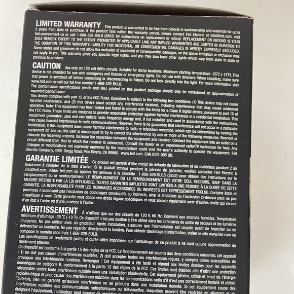 NIB Feit Electric Led Grow Light For Plants Full Spectrum 9 Watts Gardening - Picture 3 of 5